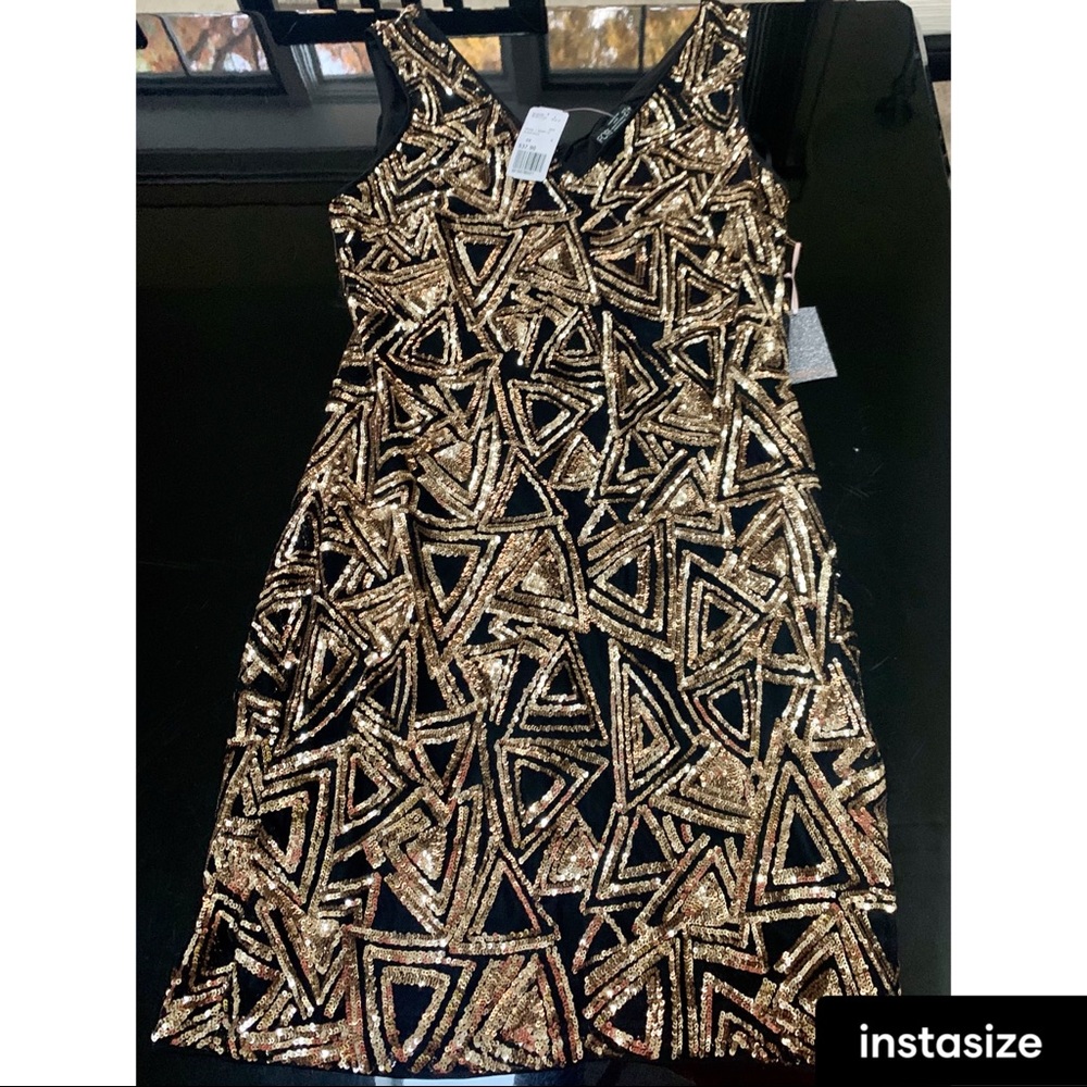 Black & Gold Beaded